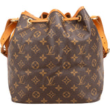 Louis Vuitton Monogram Canvas Sac Noé Petit Shoulder Bag