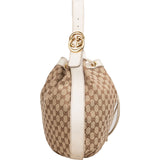 Gucci Monogram GG Canvas Tassel Drawstring Shoulder Bag