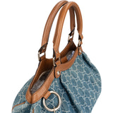 Gucci Monogram GG Denim Sukey Handbag