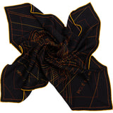Hermès Piqué Sellier Silk Carre 65 Tuch Scarf