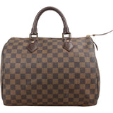 Louis Vuitton Monogram Damier Ebene Speedy 30 Handbag