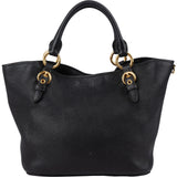 Miu Miu Grained Leather Vitello Daino Tote Handbag