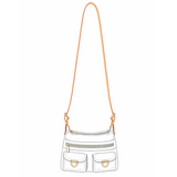 Vachetta Schulterriemen (Hell / Lang) - Denim Baggy - vintageandkickz