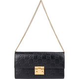 Gucci Guccissima Leather Wallet On Chain Shoulder Bag