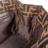 Fendi Monogram FF Zucca Canvas Small Tote Shoulder Bag