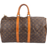 Louis Vuitton Monogram Canvas Keepall 45 Travel Bag
