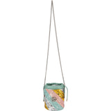 Gucci Multicolor Striped Sequin Marmont GG Small Bucket Crossbody Bag