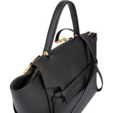 Celine Black Grained Calfskin Belt Handbag
