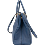 Prada Blue Saffiano Leather Galleria Handbag - vintageandkickz