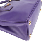 Prada Purple Saffiano Leather Galleria Handbag - vintageandkickz