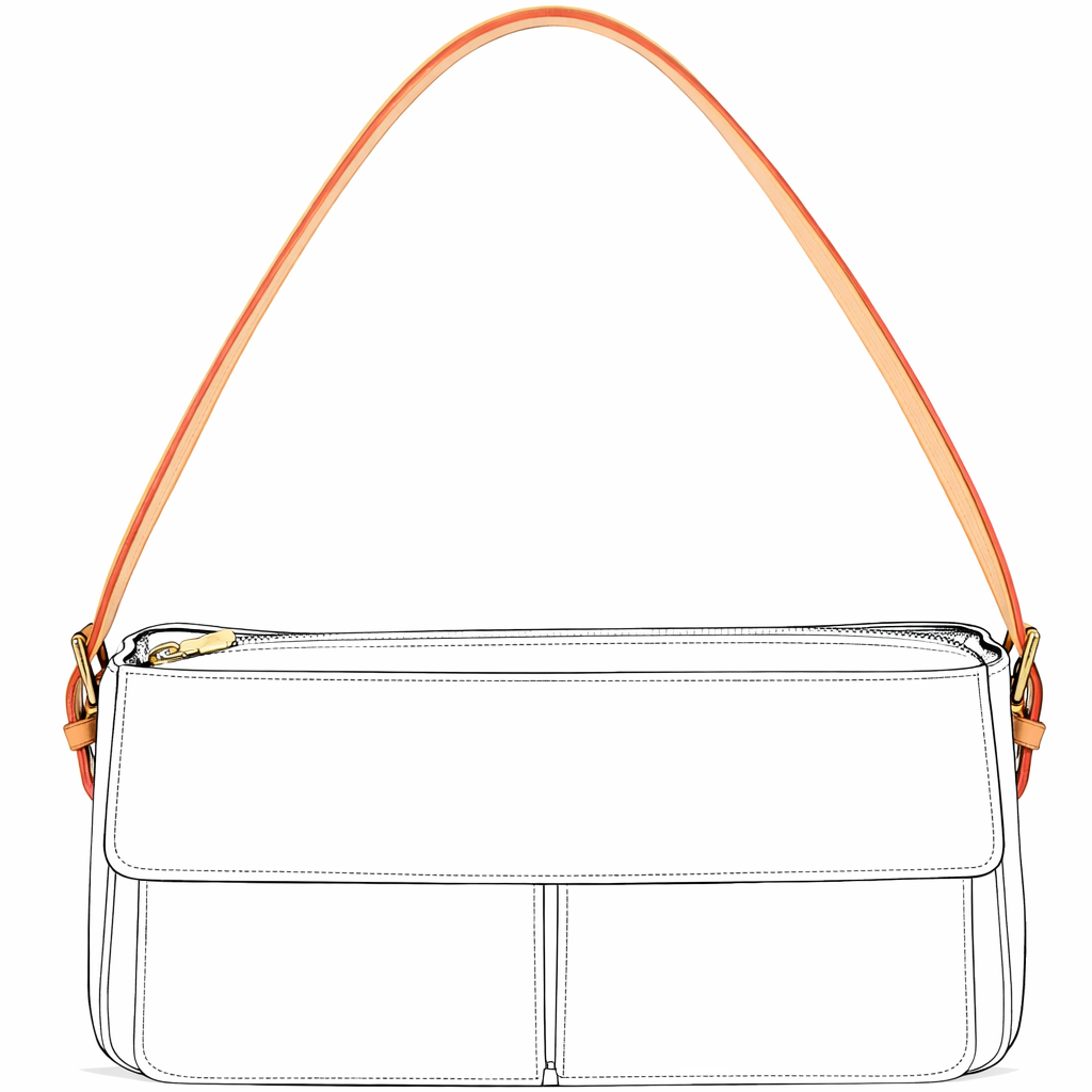 Vachetta Schulterriemen (Schmal) - Viva Cité MM - vintageandkickz