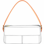 Vachetta Schulterriemen (Schmal) - Viva Cité MM - vintageandkickz