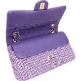 Chanel Quilted Sequin Tweed Medium Double Flap Shoulder Bag
