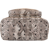 MCM Visetos Python Embossed Studded Stark Large Backpack