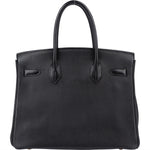 Hermès Noir Swift Leather Birkin 30 Handbag - vintageandkickz