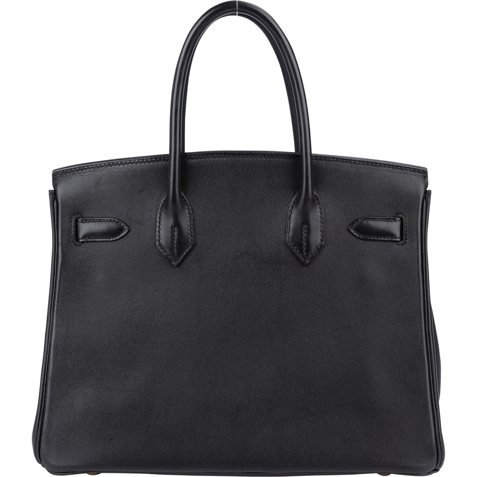 Hermès Noir Swift Leather Birkin 30 Handbag - vintageandkickz