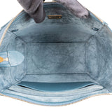Celine Petrol Leather Grained Calfskin Belt Handbag
