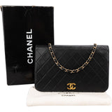Chanel Quilted Lambskin 24K Gold Single Flap Crossbody Bag