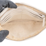 Gucci Guccissima Leather Horsebit Wristlet Pouch Bag
