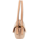 Fendi Shearling Multi Baguette Buckle Shoulder Bag