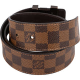Louis Vuitton Monogram Damier Ebene Canvas LV Initiales Belt (85 / 34) M9807