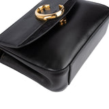 Chloé Black Leather and Suede C Crossbody Bag