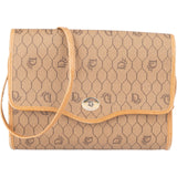 Christian Dior Vintage Honeycomb Monogram Canvas Flap Crossbody Bag