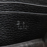 Gucci Pebbled Leather Interlocking GG Wallet On Chain Crossbody Bag