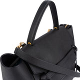 Céline Black Leather Grained Calfskin Belt Handbag