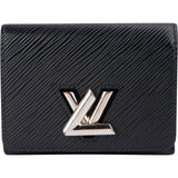 Louis Vuitton Noir Epi Leather Twist Compact Wallet