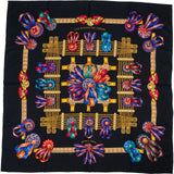 Hermès Les Rubans du Cheval Silk Carre 90 Scarf Tuch