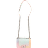 Chanel Rainbow Caviar Leather Boy Single Flap Crossbody Bag