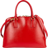 Prada Patent Saffiano Vernice Promenade Handbag