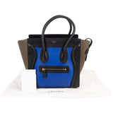 Céline Tricolor Leather Luggage Handbag