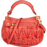 Miu Miu Matelassé Leather Coffer Handbag