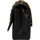 Chanel Vertical Quilted Lambskin 24K Gold Single Flap Crossbody Bag