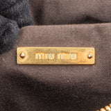 Miu Miu Vitello Lux Bow Pochette Shoulder Bag