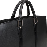 Louis Vuitton Noir Taiga Leather Lozan Business Handbag