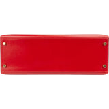 Hermès Rouge Vif Box Leather Kelly Sellier 35 Handbag