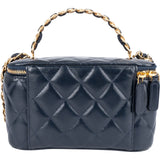 Chanel Quilted Lambskin Vanity CC Crossbody Bag
