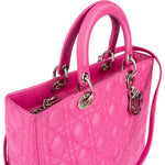 Christian Dior Quilted Lambskin Lady Dior Handbag - vintageandkickz