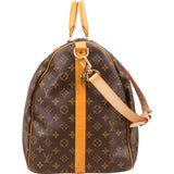 Louis Vuitton Monogram Canvas Keepall 60 Bandoulière Travel Bag