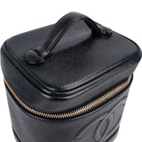 Chanel Caviar Leather CC Vanity Case Handbag
