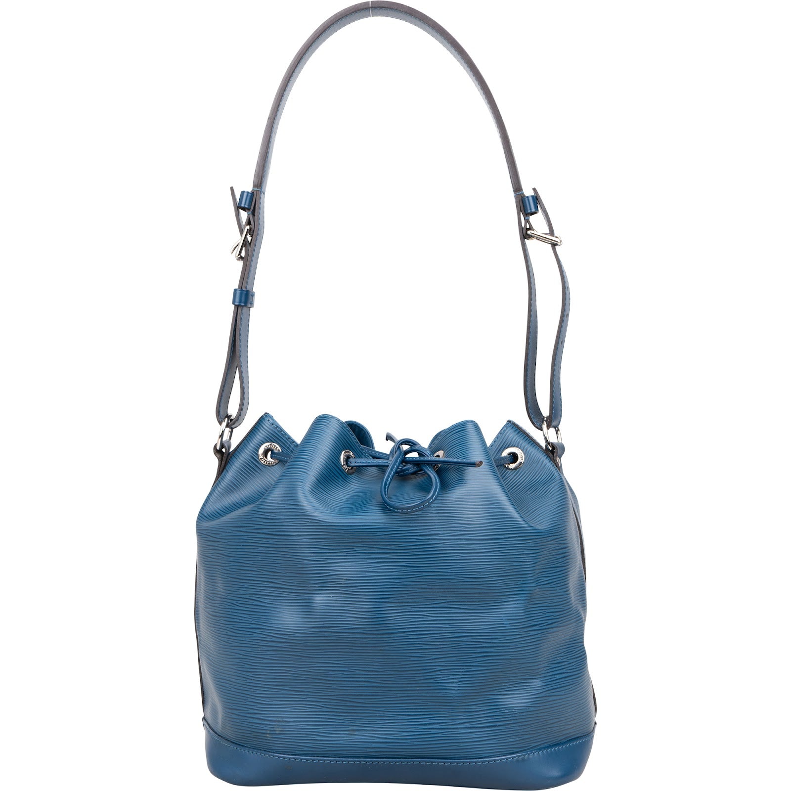 Louis Vuitton Bleu Epi Leather NM Sac Noé Petit Shoulder Bag - vintageandkickz