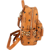MCM Monogram Visetos Side Studs Stark Bebe Boo Mini Backpack