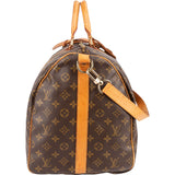 Louis Vuitton Monogram Canvas Keepall 55 Bandoulière Travel Bag