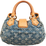 Louis Vuitton Monogram Denim Pleaty Handbag