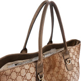 Gucci GG Shimmer Monogram Heart Charm Tote Handbag