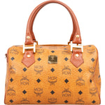 [🔄️B07 / F45] MCM Monogram Visetos Boston Bag Handbag - vintageandkickz