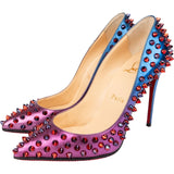 Christian Louboutin Ombre Patent Leather Follies Spikes Scarabe Pumps (35)